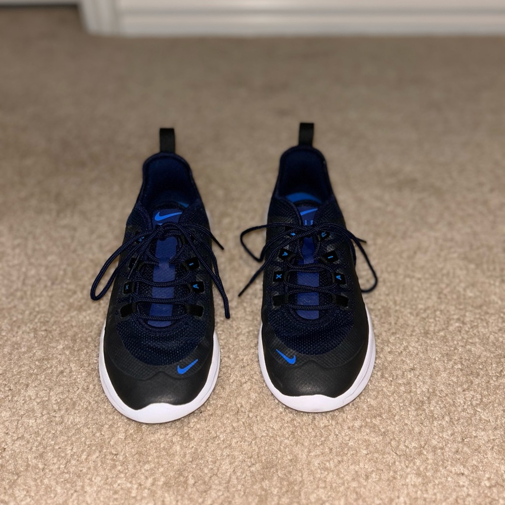 Blue and Black Nike Air Shoes